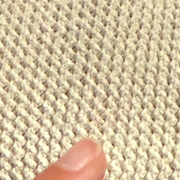 Vince Lattice Stitch Crewneck Sweater Knitwear Coastal, size Small - Picture 11 of 13